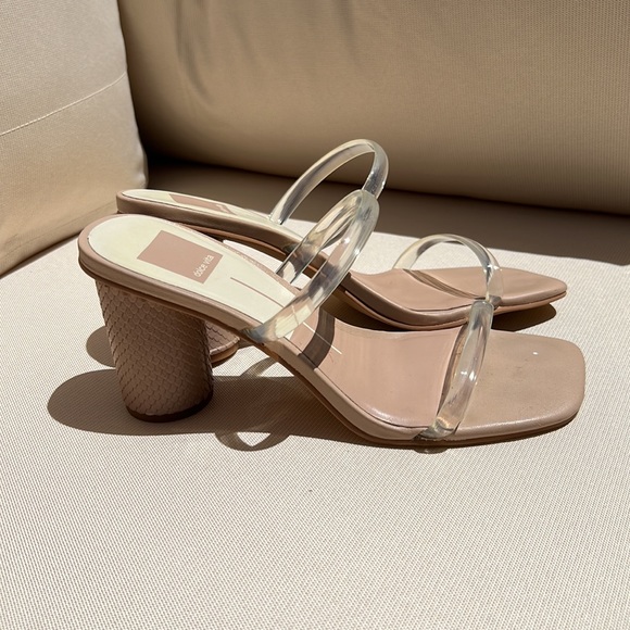 Dolce Vita Noles Heels in Nude Crystal (7) - Picture 8 of 11